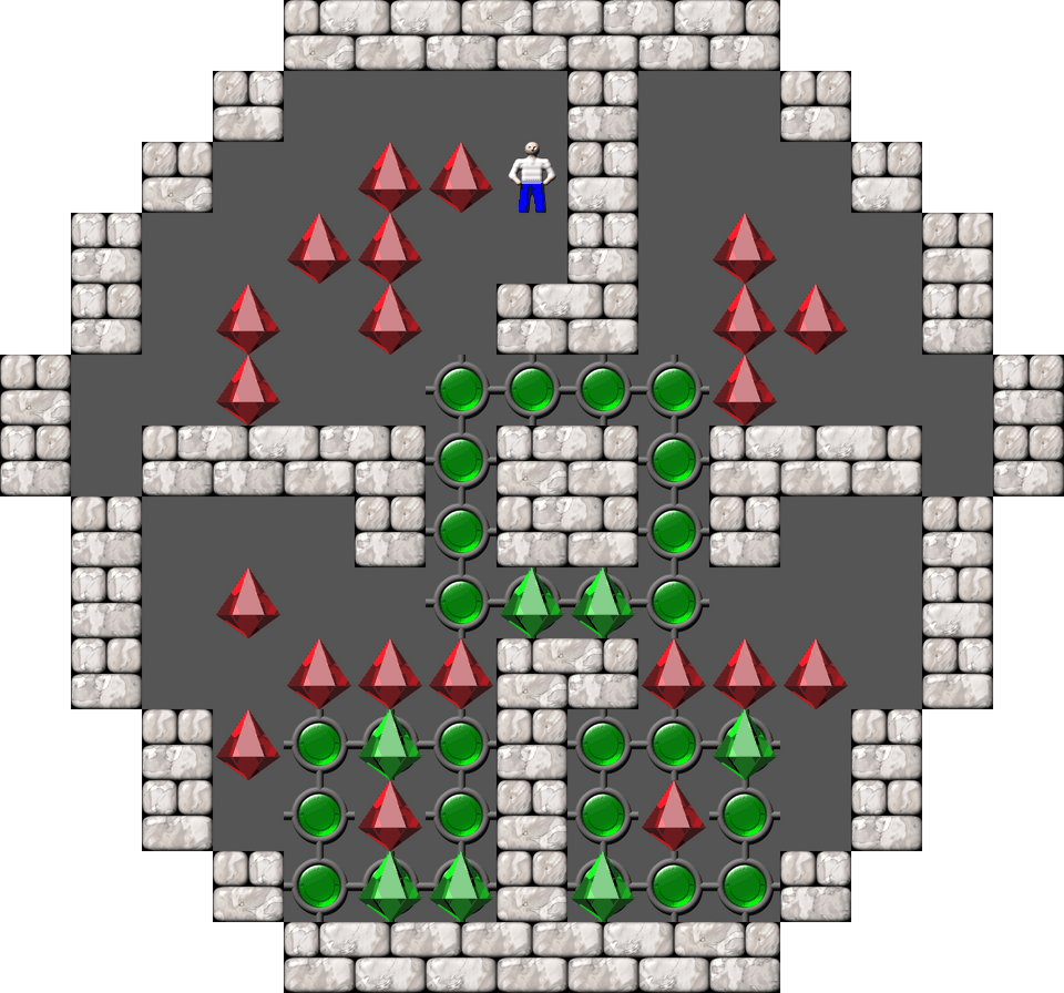 Sokoban ACSmileys 4 level 10